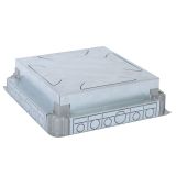 可调节高度的安装底盒（用于水泥地面），24模（水平安装）