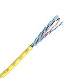 6A类非屏蔽线缆，PVC（305m/箱，黄色RAL1018)