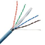 六类4对屏蔽PVC双绞线缆(305米,浅蓝色)