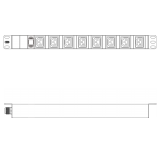 8*C13基本型PDU/可更换电源指示灯