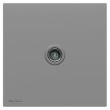 罗格朗开关插座 畅境  深砂银 一位电视插