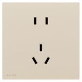 罗格朗开关插座 畅境  粉铂金 连体二三插座 五孔插座 10A