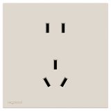 罗格朗开关插座 畅境  奶油白 连体二三插座 五孔插座 10A