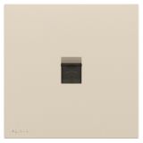 罗格朗开关插座 畅境  粉铂金 一位电话插