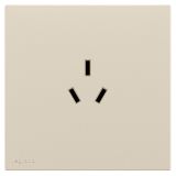 罗格朗开关插座 悦铂  粉铂金 三扁插座 三孔插座 10A