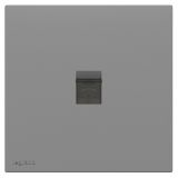 罗格朗开关插座 畅境  深砂银 一位电话插