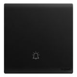 罗格朗开关插座 仕艺 石墨黑 门铃开关