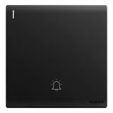 罗格朗开关插座 仕艺 石墨黑 门铃带荧光开关