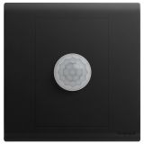 罗格朗开关插座 仕艺 石墨黑 人体感应开关 带零线和集控端 200W