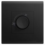 罗格朗开关插座 仕艺 石墨黑 调速开关 400VA