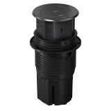 延长线插座（电动升降插座,3位五孔+USB充电A+C,带无线充,黑色）