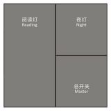 尊宝酒店客控 三键干接点弱电开关