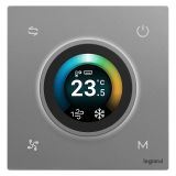 罗格朗智能家居 逸景Plus IOT 深砂银 智能三合一温度控制器