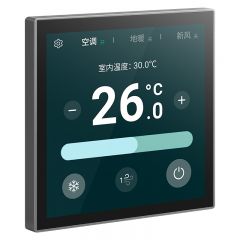 罗格朗开关插座 深砂银 四寸彩屏温控器(VRV线控+新风+水地暖)