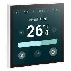 罗格朗开关插座 陶瓷白 四寸彩屏温控器(VRV线控+新风+水地暖)