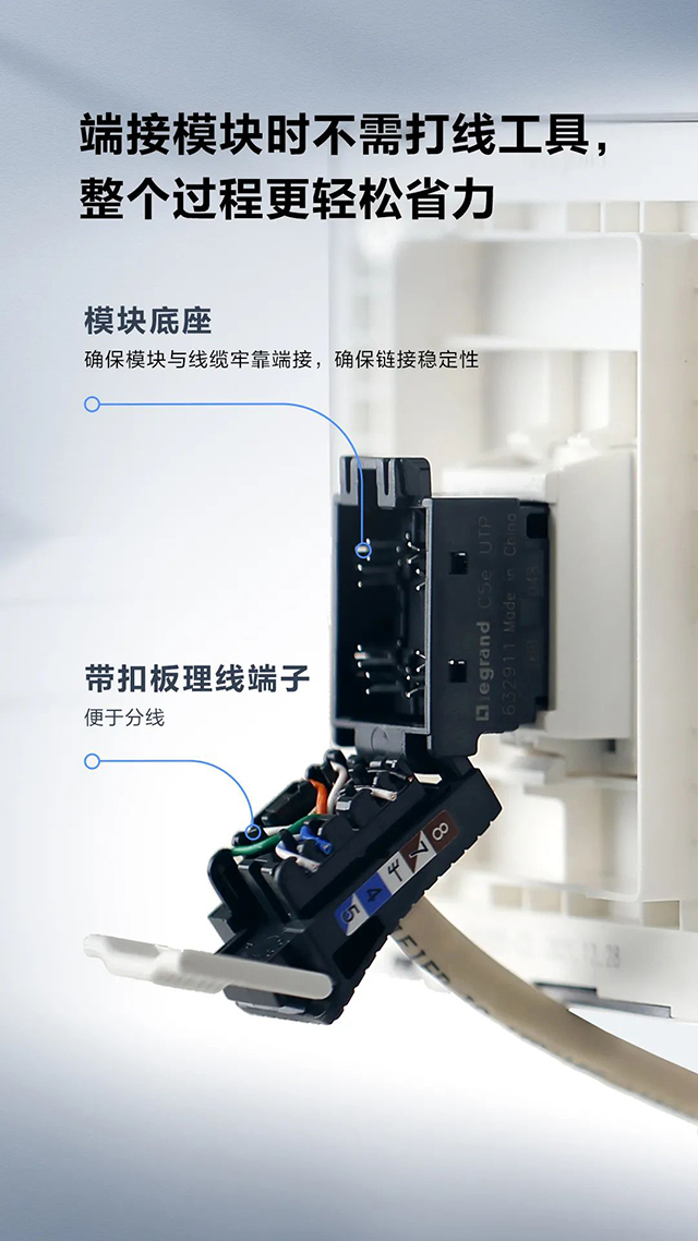 端接模块时不需打线工具