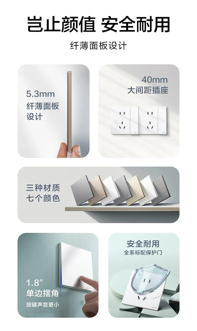 纤薄面板设计