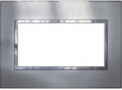 拉丝银方形单联面板