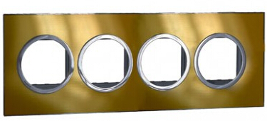 拉丝金圆形面板带固定架（4×2M）