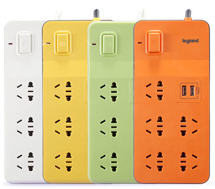 小六位总控带USB转换器/排插