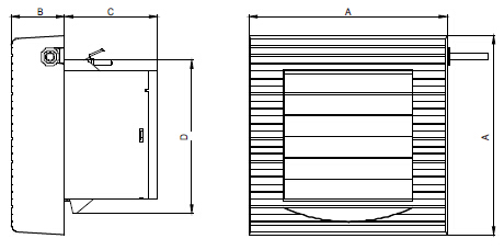豪华橱窗式换气扇系列