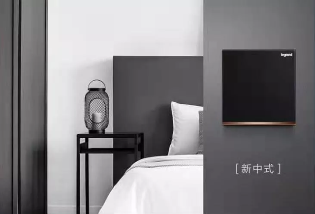 罗格朗碳素黑开关插座