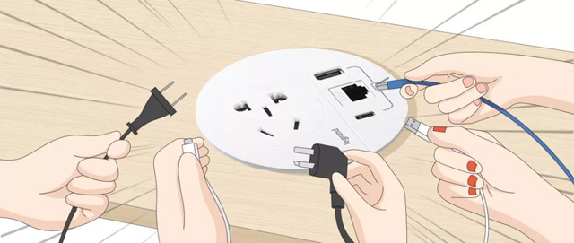 罗格朗桌面插座